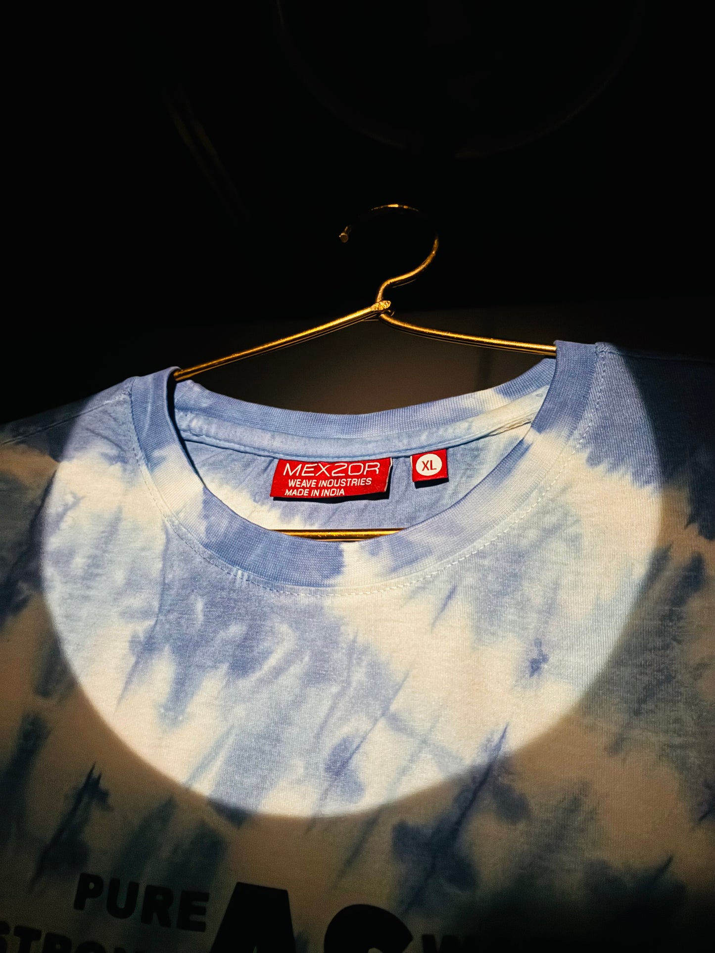 “Pure as Waves” Tie-Dye T-Shirt – Ocean Blue Edition