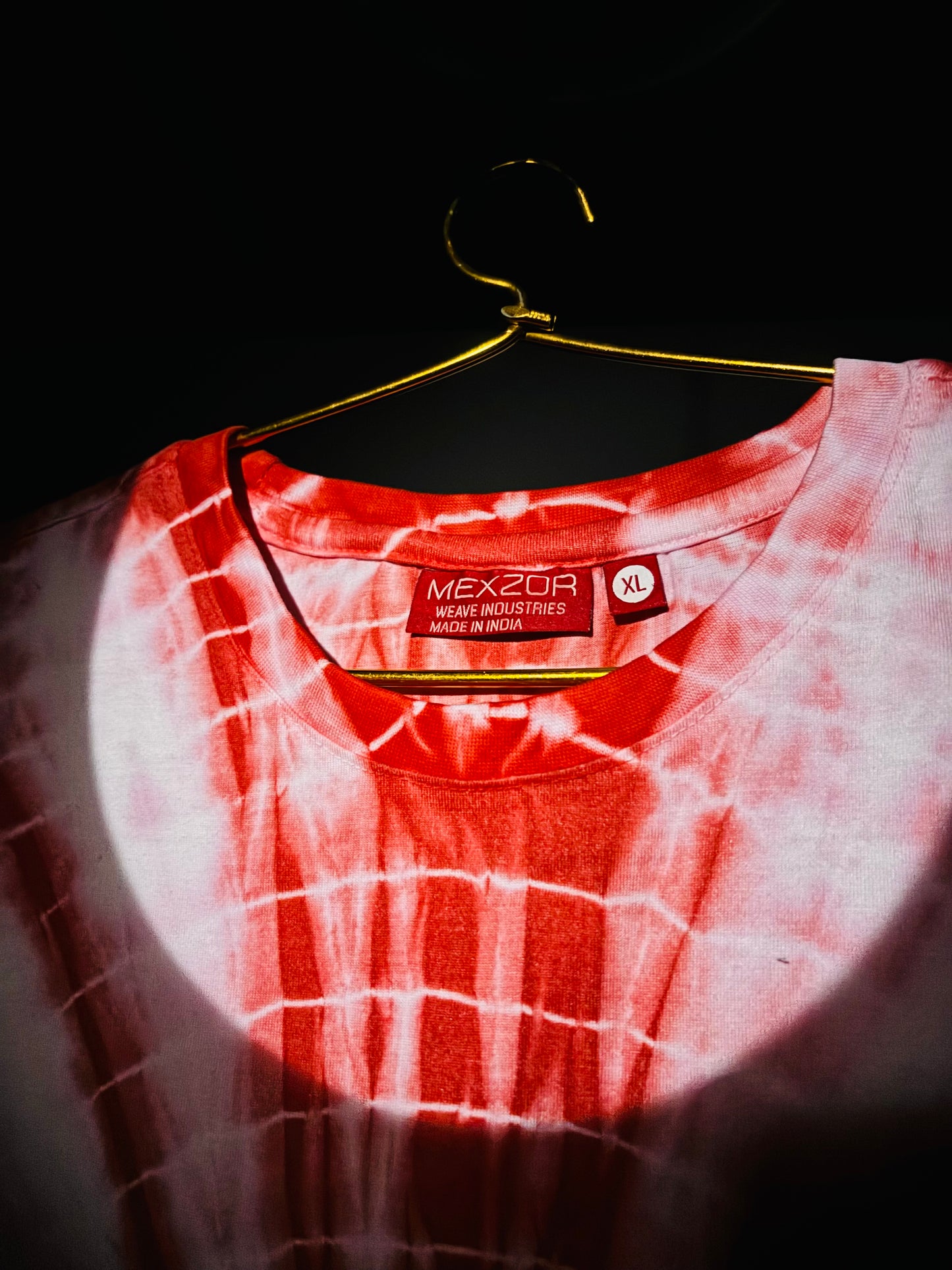 Spiderburst Tie-Dye T-Shirt - Red & White Web Edition 🕷️200GSM
