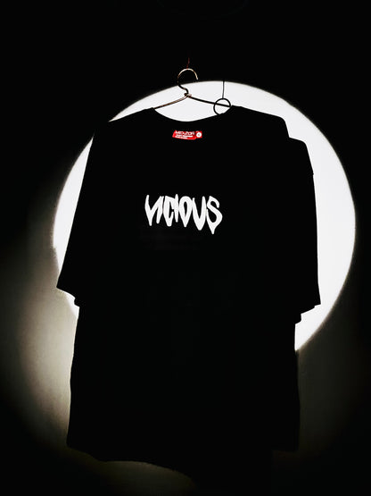 VICIOUS Bold Red Graphic T-Shirt – Unleash Your Ferocity 220GSM