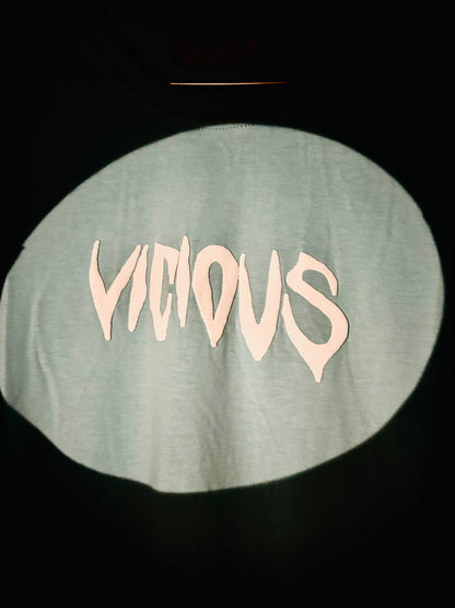 VICIOUS Bold Red Graphic T-Shirt – Unleash Your Ferocity 220GSM