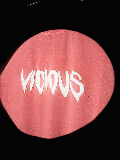 VICIOUS Bold Red Graphic T-Shirt – Unleash Your Ferocity 220GSM
